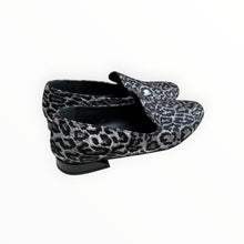 Something Bleu Tuxedo Flat - Silver Black Cheetah Fabric