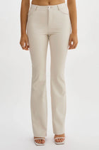 Lamarque Kaida Faux Leather Pants - Ivory