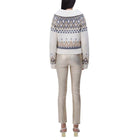 SIMKHAI Rae High Rise Ankle Skinny Jeans - Gold Foil