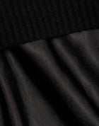 dh New York Mis Pieced Layered Midi Dress - Black