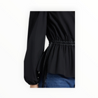 Derek Lam 10 Crosby Dominica V-Neck Blouse - Black