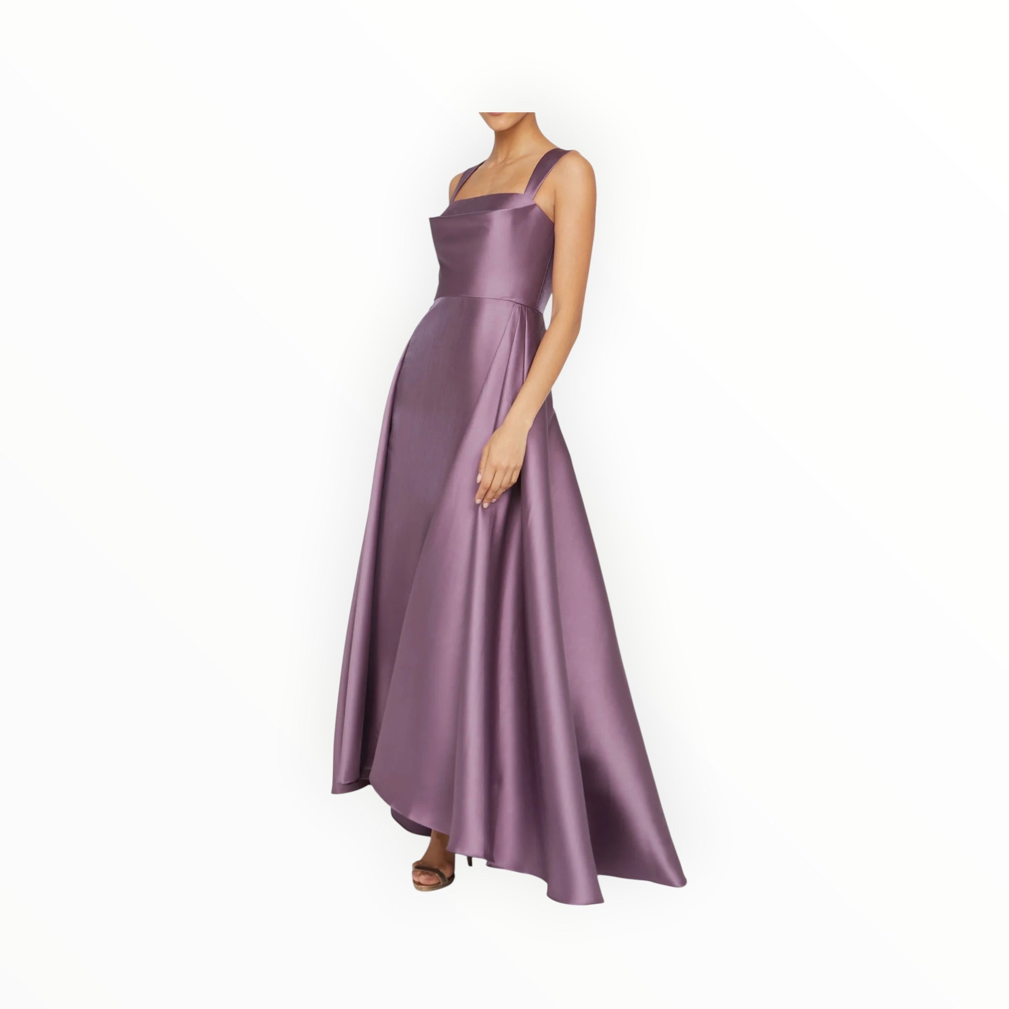 THEIA Zendaya Mikado Gown - Chrome Lavender
