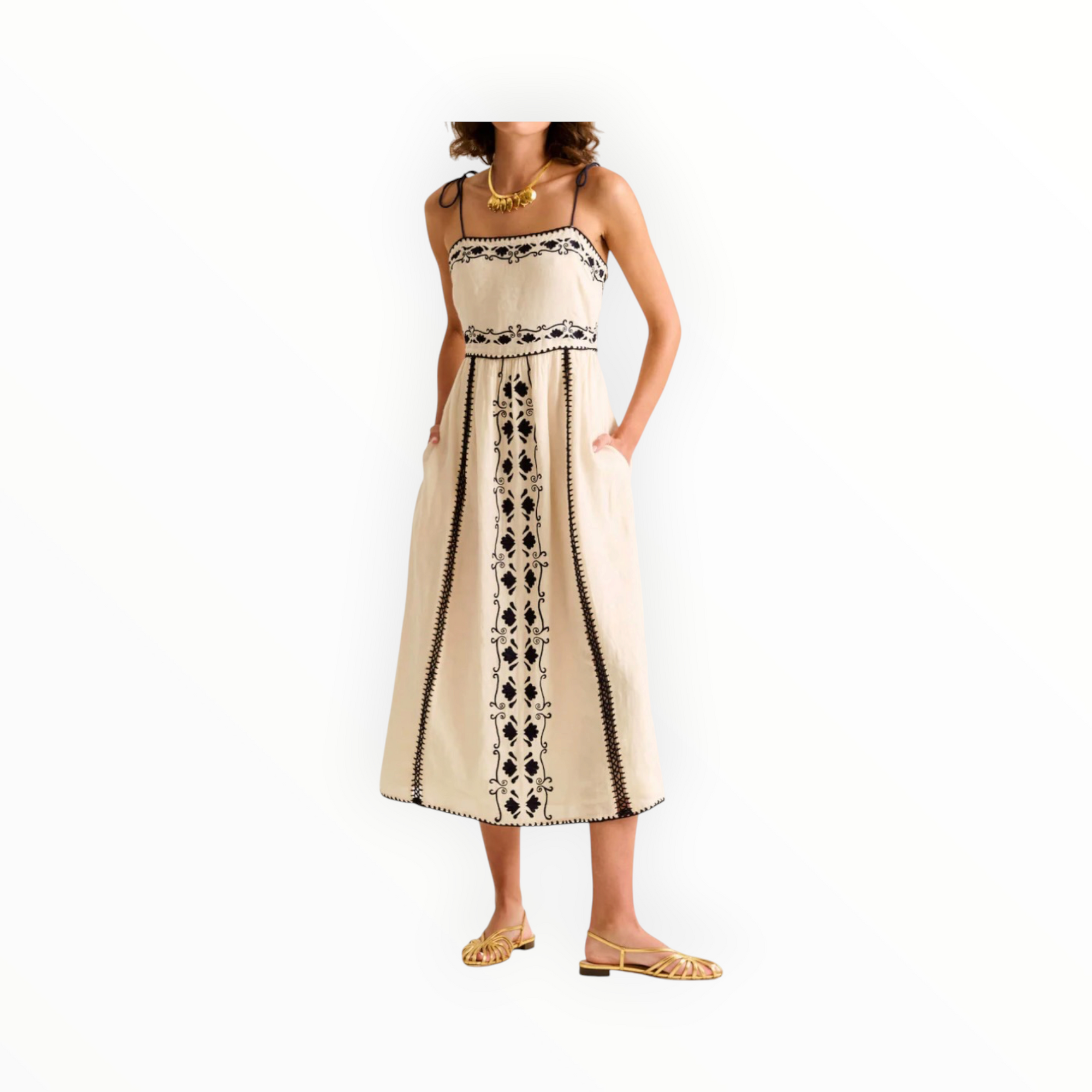 Carolina K Allegra Dress - Ivory