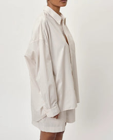 Herskind Lex Shirt - Creme Pinstripe