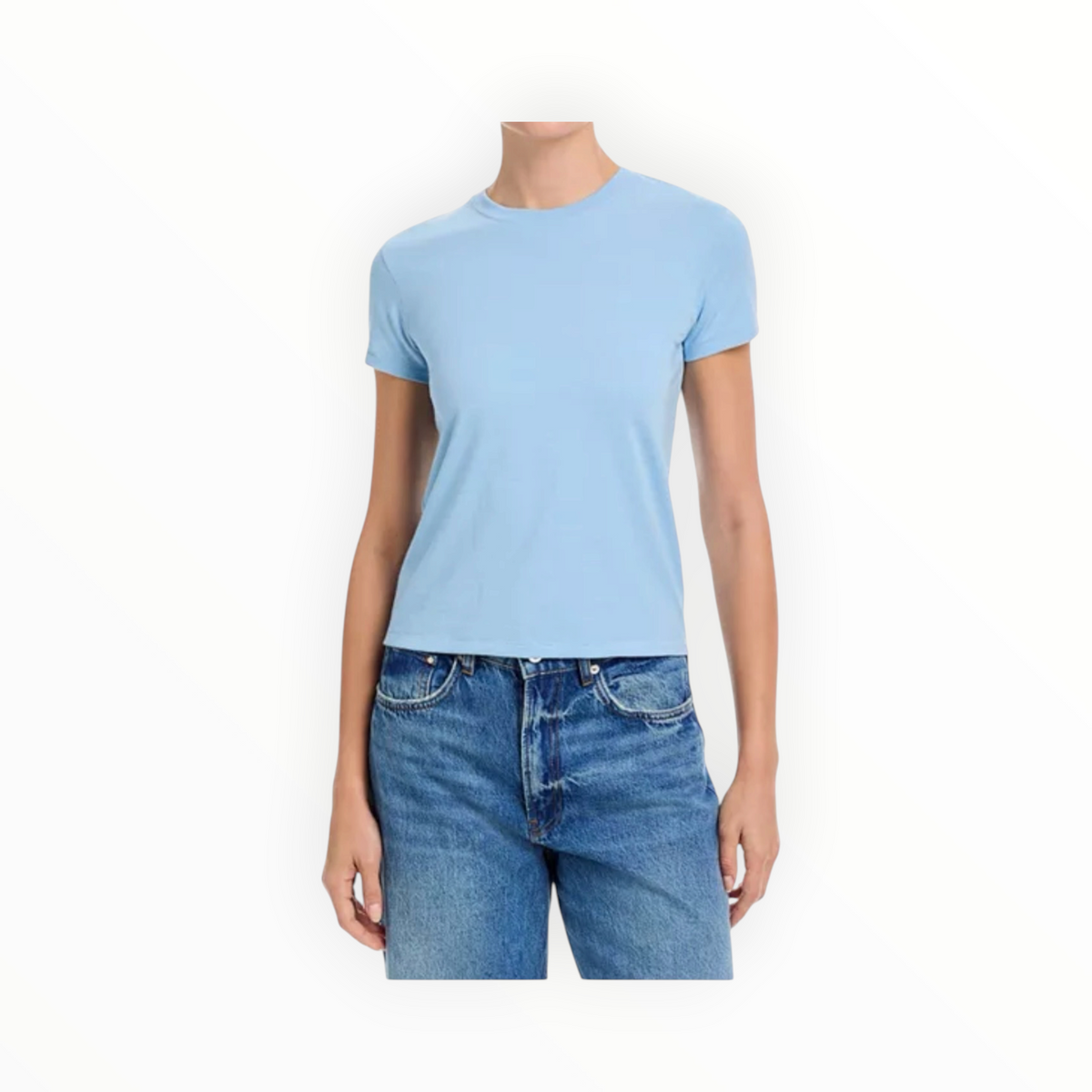 Frame The Vintage Baby Tee - Powder Blue