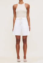DL1961 Taylor Aura Drawstring Shorts - White Drawcord