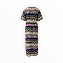 Oui Knitted Midi Dress - Rose Blue