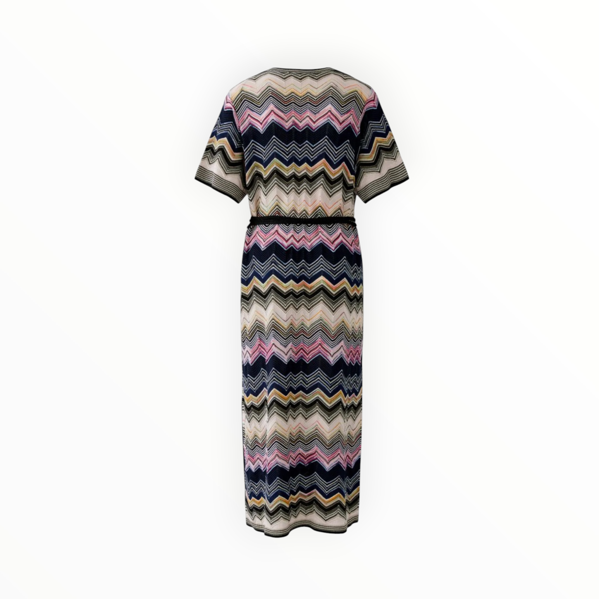 Oui Knitted Midi Dress - Rose Blue