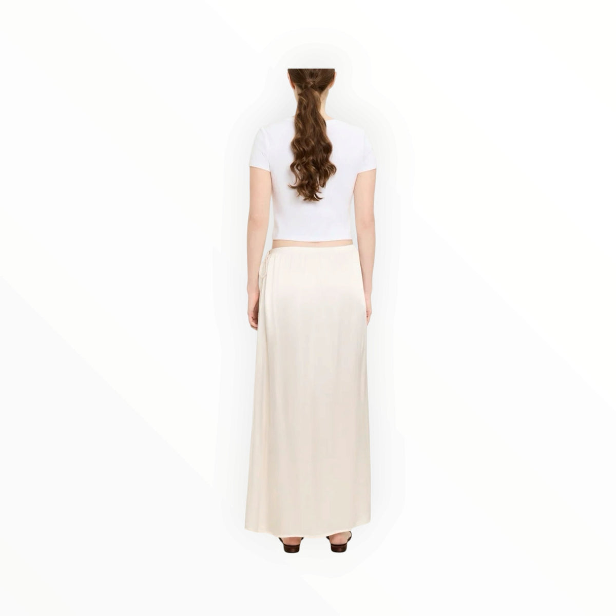 Michael Stars Diane Wrap Midi Skirt - Chalk