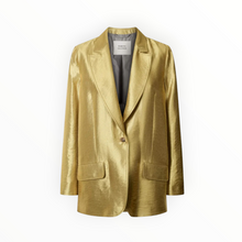 Rabens Saloner Alona Woven Jacket - Gold