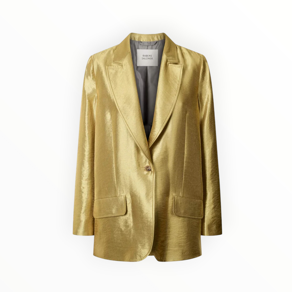 Rabens Saloner Alona Woven Jacket - Gold