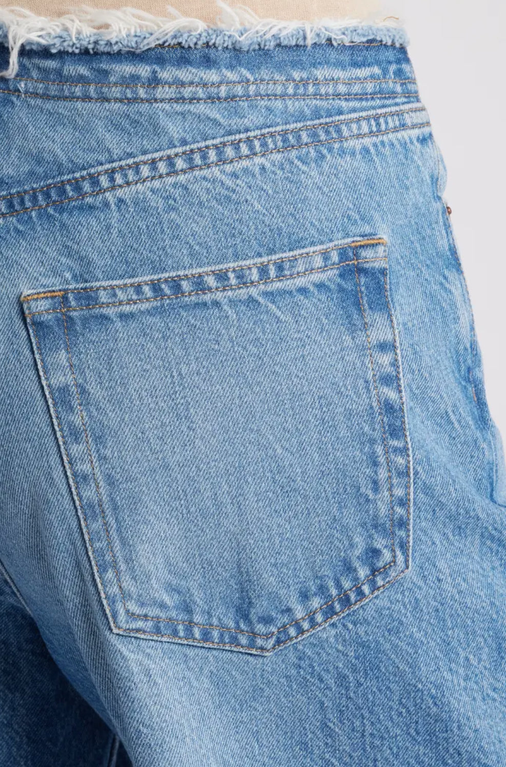 Frame Le Low Baggy Wide Leg Jean - Crosbie
