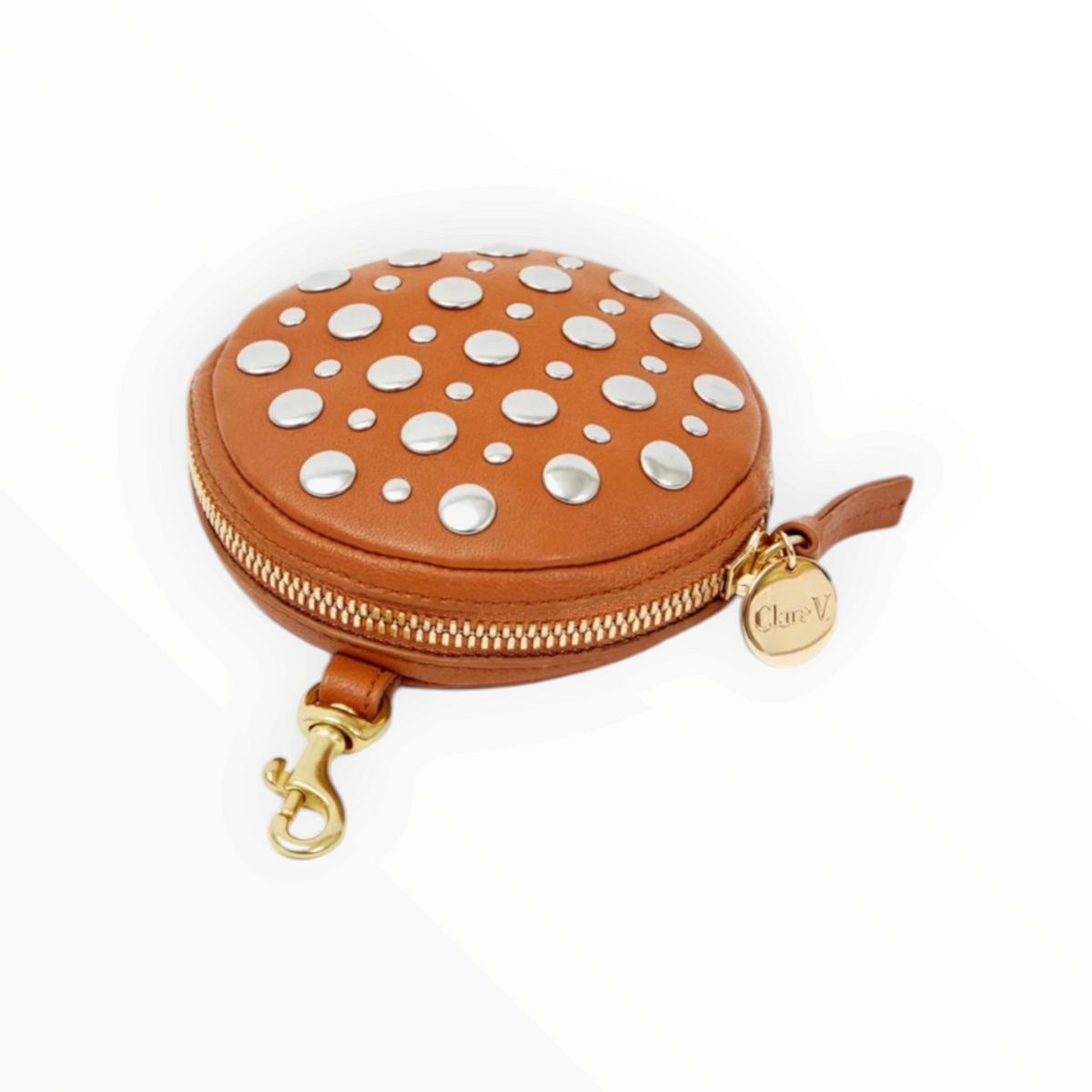 Clare V. Le Disco Nappa W/Studs - Cuoio