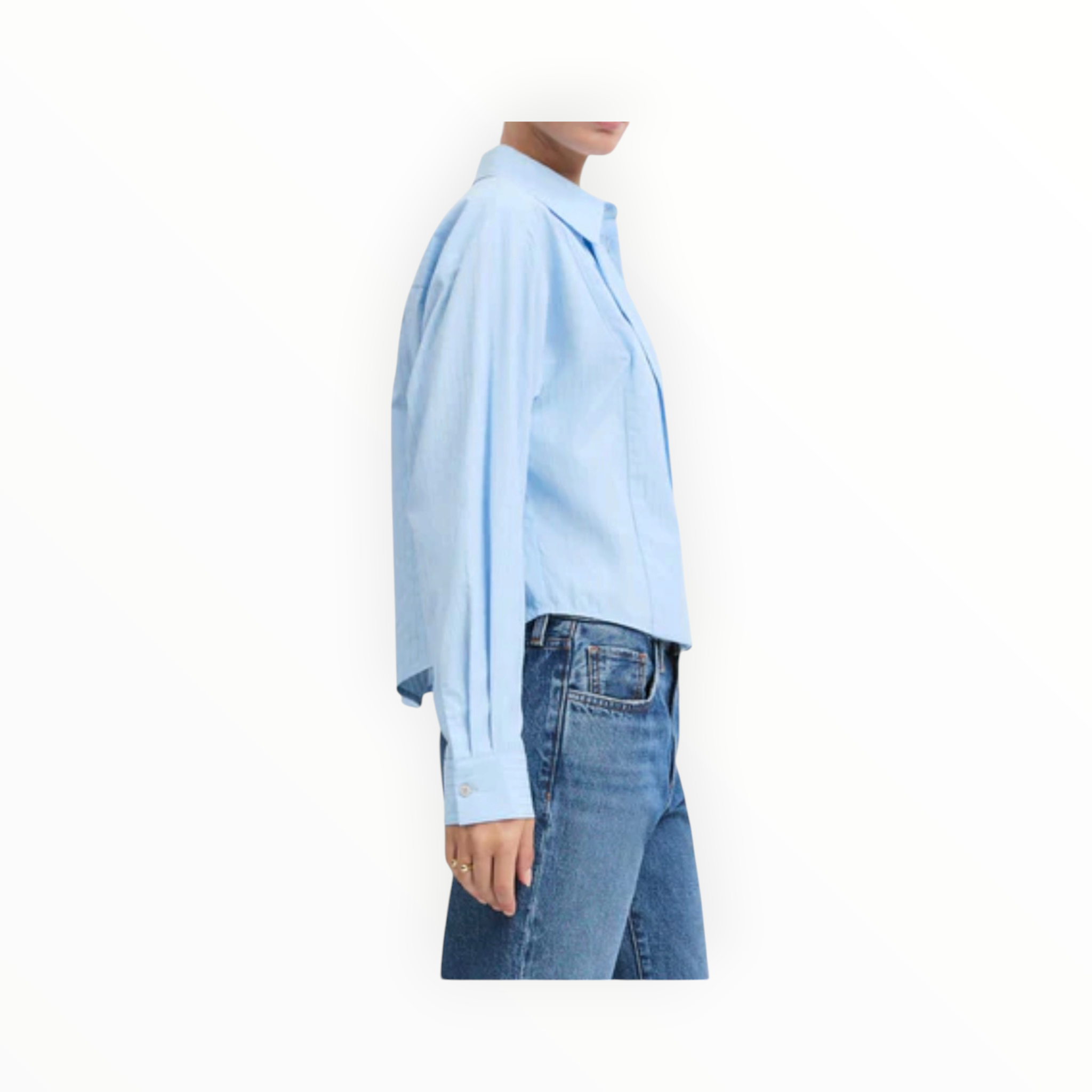 Favorite Daughter The Jenni Top - Light Blue Stripe