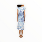 Hale Bob Thora Cap Sleeve Midi Dress - Blue