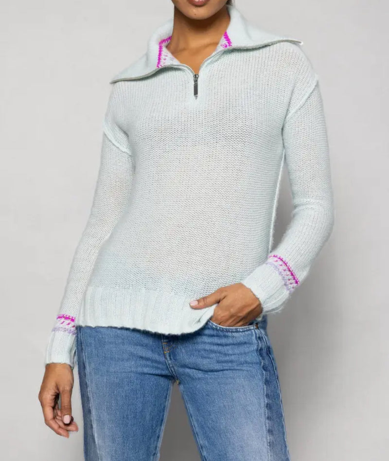 Lisa Todd Powder Posh Sweater - Barely Blue