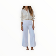 Fifteen Twenty Regina Cuff Cropped Pants- Off White