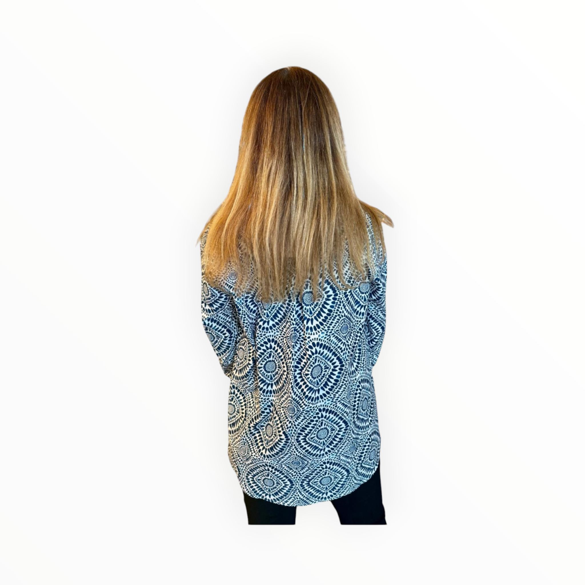 Fitzroy & Willa Russel Top - Blue Batik