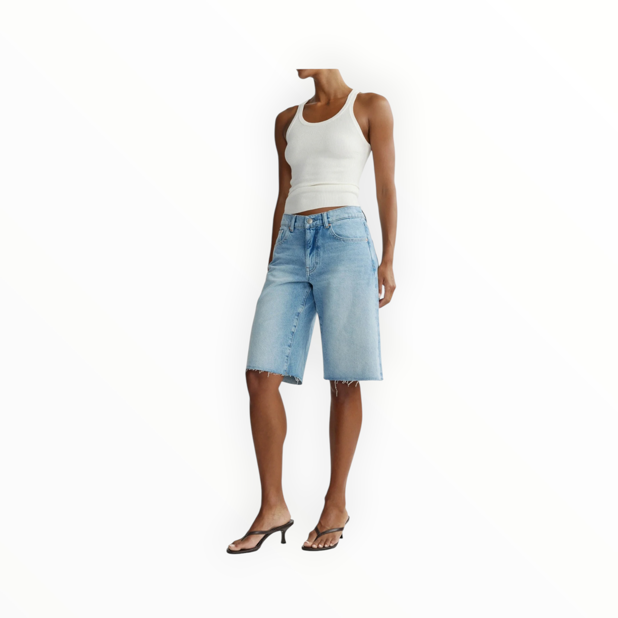 DL1961 Abby Relaxed Low Rise Short 13" - Bayside