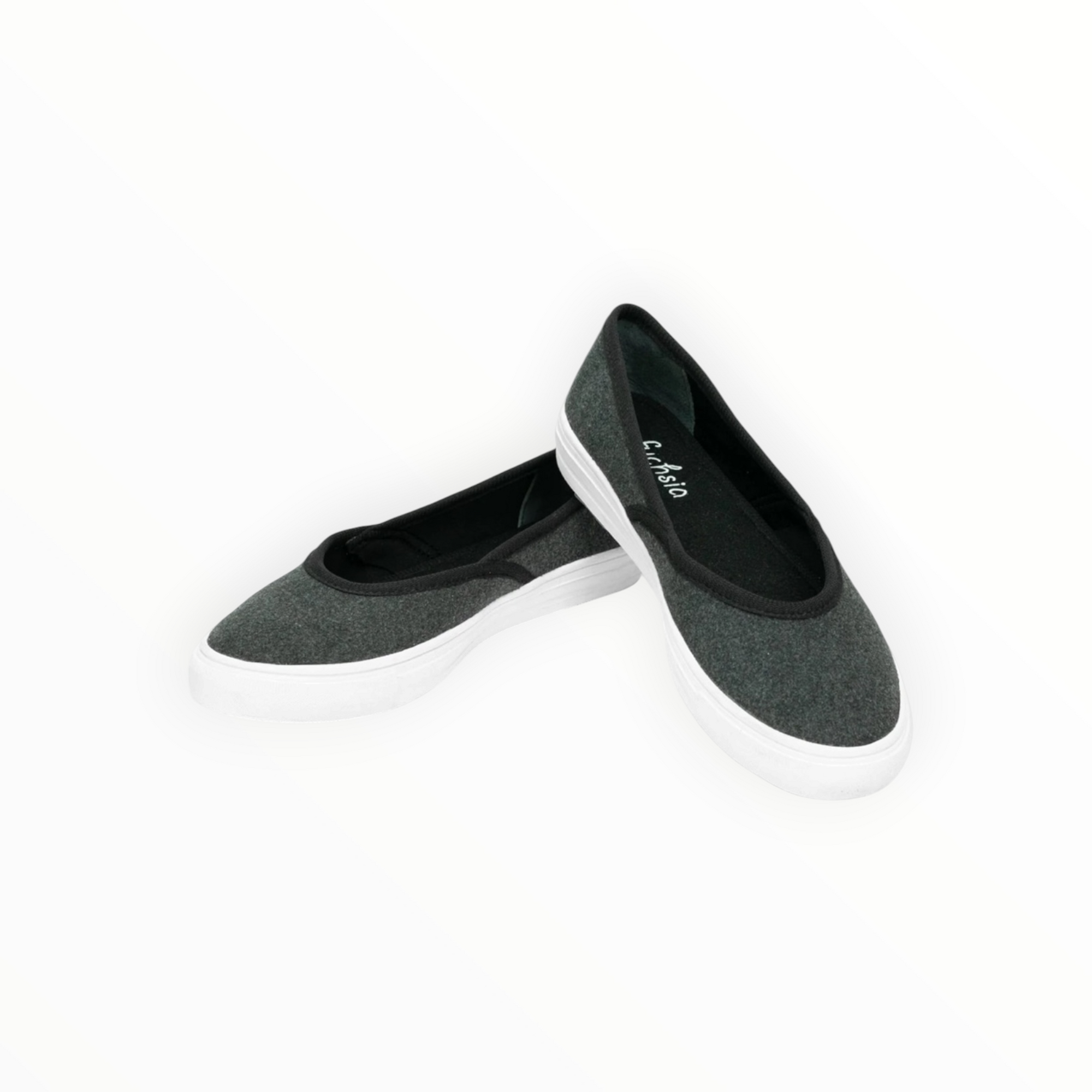 FUCHSIA Crossover Flats - Gray