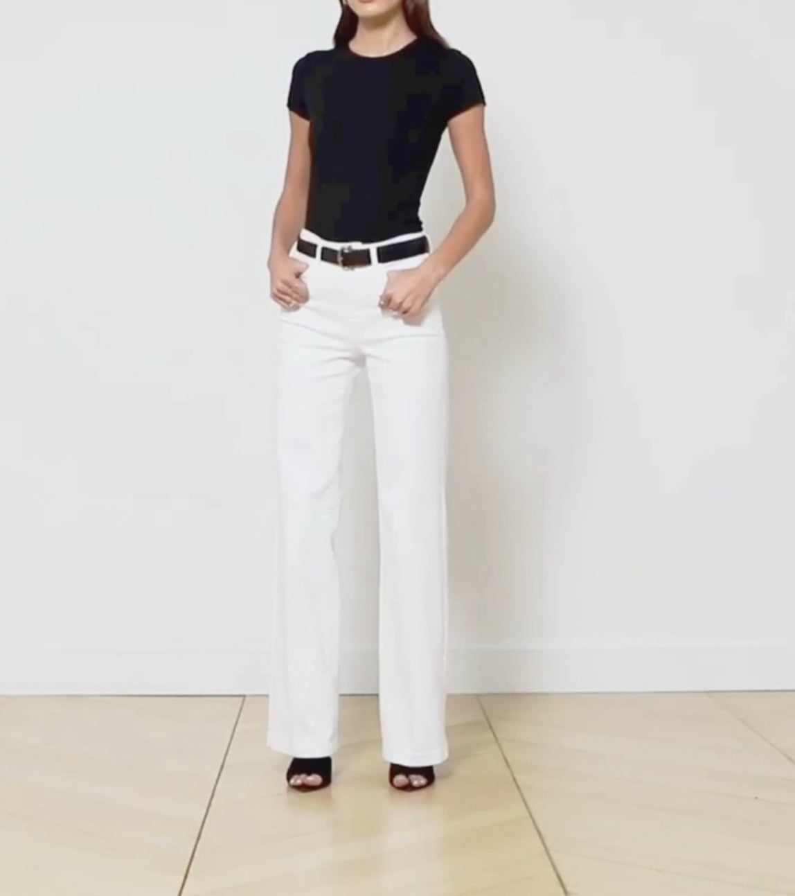 L’Agence Clayton Wide-Leg Jean - Blanc