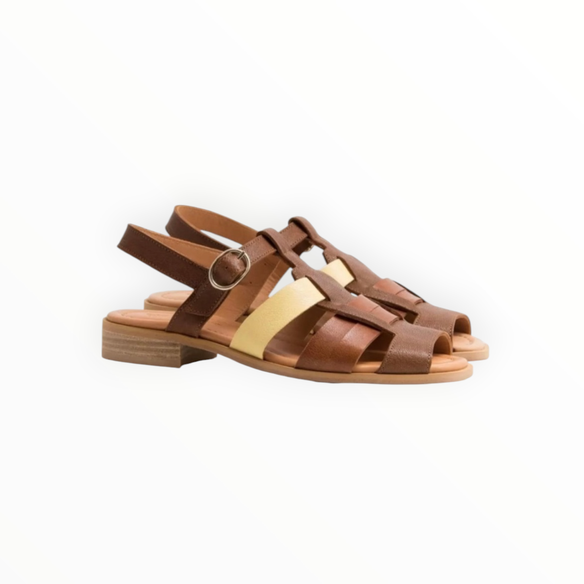 Naguisa Amura Sandal - Brown Multi