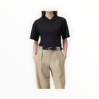 Closed V-Neck T-Shirt - Black