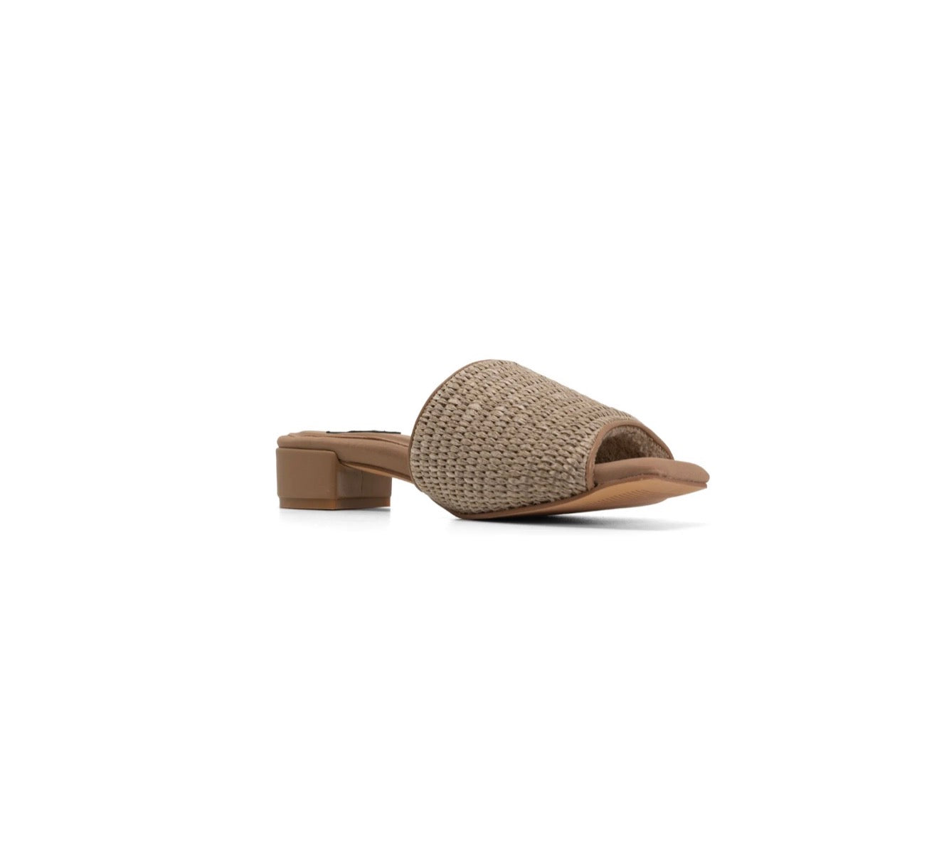 ROAM Raffia Square Sandal - Natural