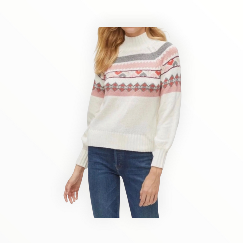 Michael Stars Pernille Printed Turtleneck Sweater