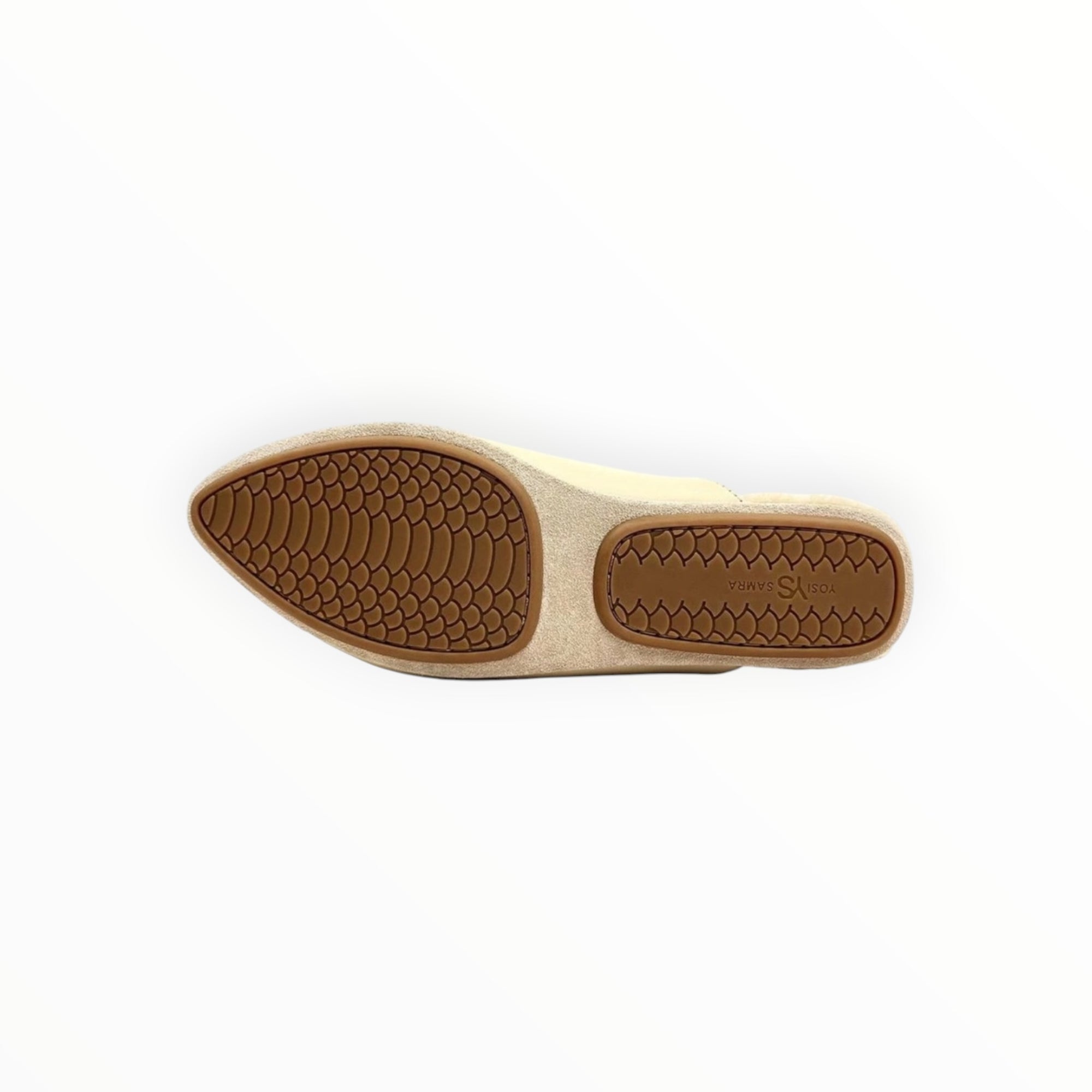 Yosi Samra Valentina Leather Slipper Mule - Nude