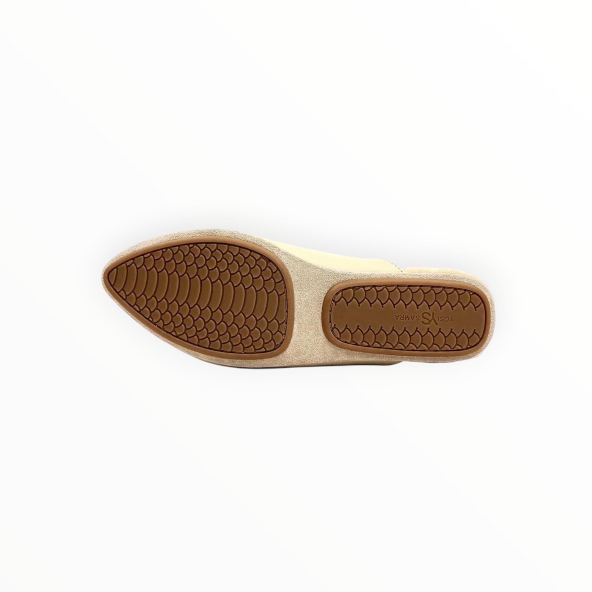 Yosi Samra Valentina Leather Slipper Mule - Nude