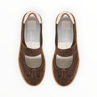 Dolce Vita Nanet Sneakers - Dark Brown Perforated Suede
