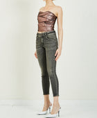 Birgitte Herskind Ethel Draped Corsage Bustier - Rose