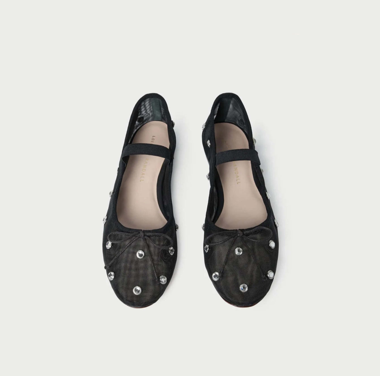 Loeffler Randall Leonie Ballet Flat - Black/Crystal