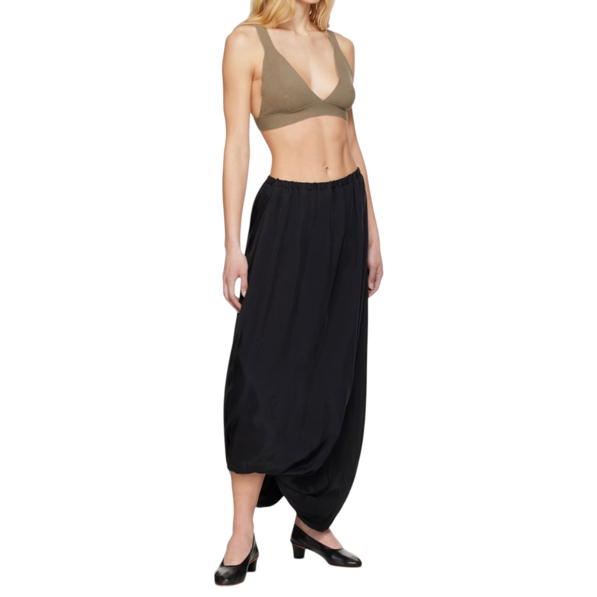 Lauren Manoogian Rib Triangle Bralette - Earth