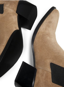 rag & bone Joni Chelsea Boots - Camel Black Suede