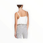 Vilagallo Vilagallo Zina Crepe Camisole - White/Gold