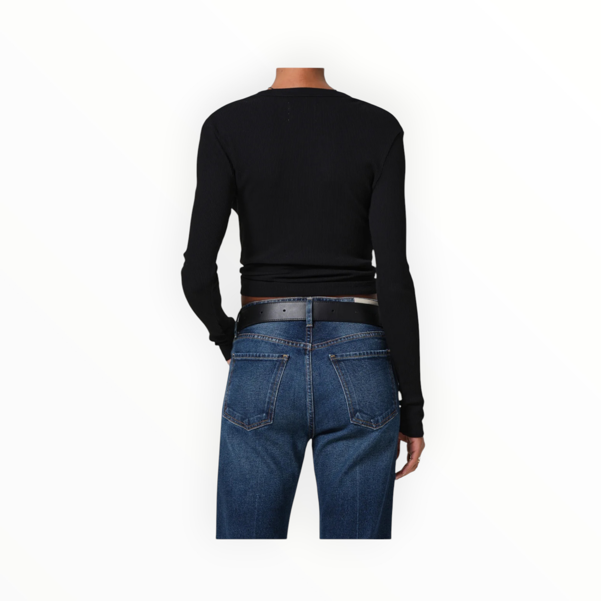 Citizens of Humanity Mara U-Neck Top - Black