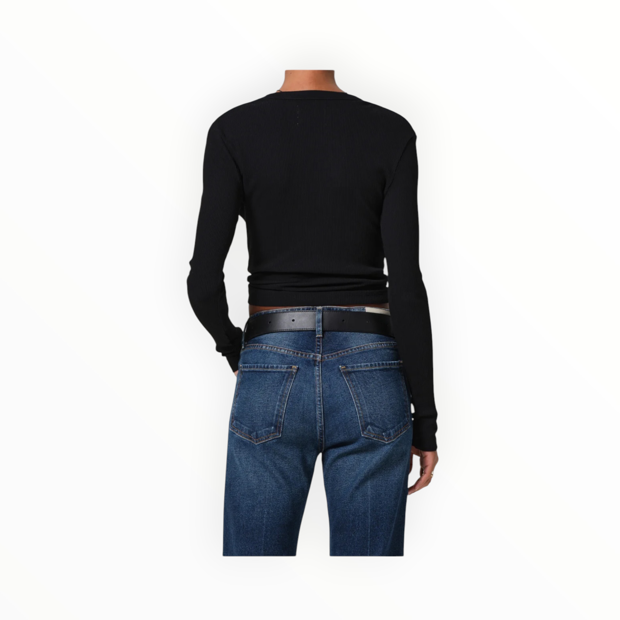 Citizens of Humanity Mara U-Neck Top - Black
