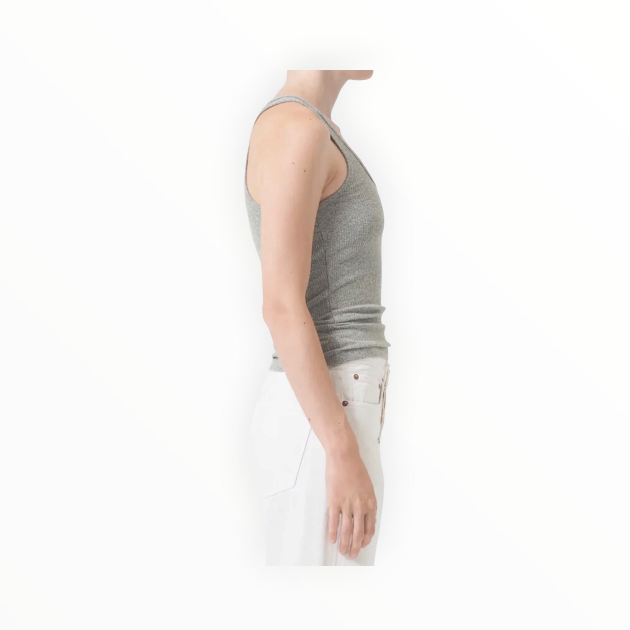 AGOLDE Bianca Tank Top - Celery