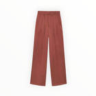 Anine Bing Carrie Silk Trousers - Terracotta