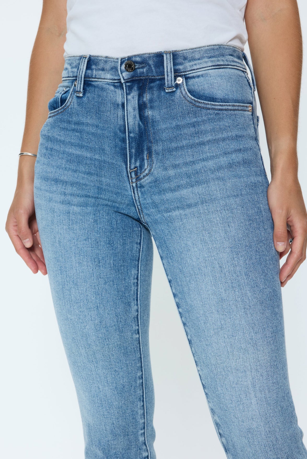 Pistola Madi High Rise Slim Jean - Silver Lake