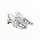 Sam Edelman Ronnie Slingback Heel - Silver Leather