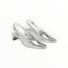 Sam Edelman Ronnie Slingback Heel - Silver Leather