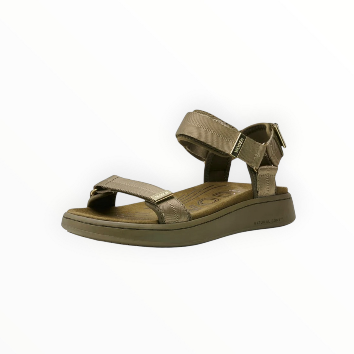 WODEN Line Sandal - Dark Olive