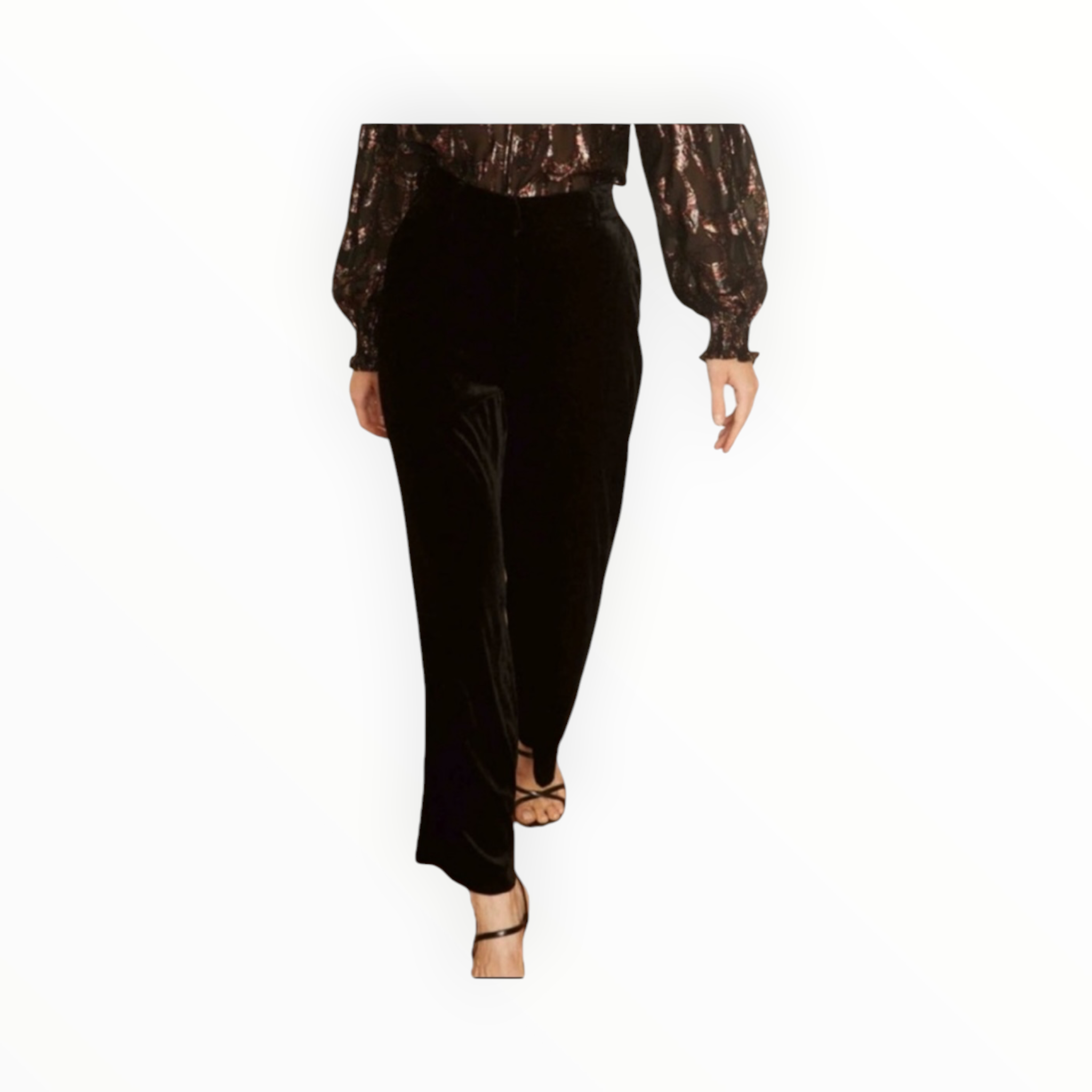 Caballero Haven Velvet Pant - Black
