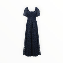 THEIA Dominique Puff Sleeve Gown - Odessey Grey