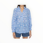 Caballero Leigh Folded Ink Blot Top - Blue