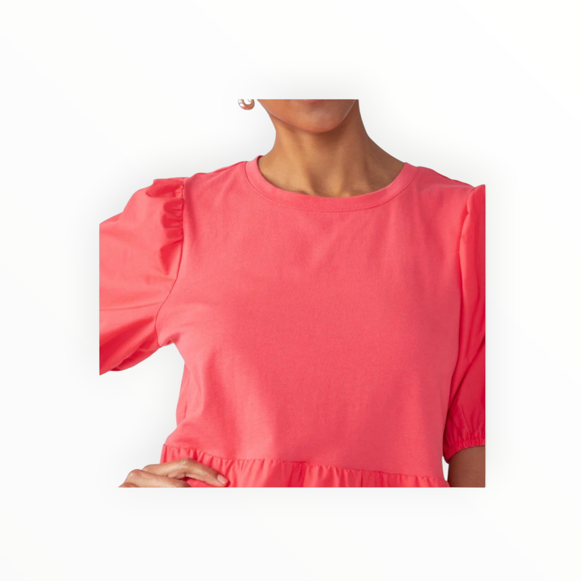 Sanctuary Poplin Mix Dress - Island Pink