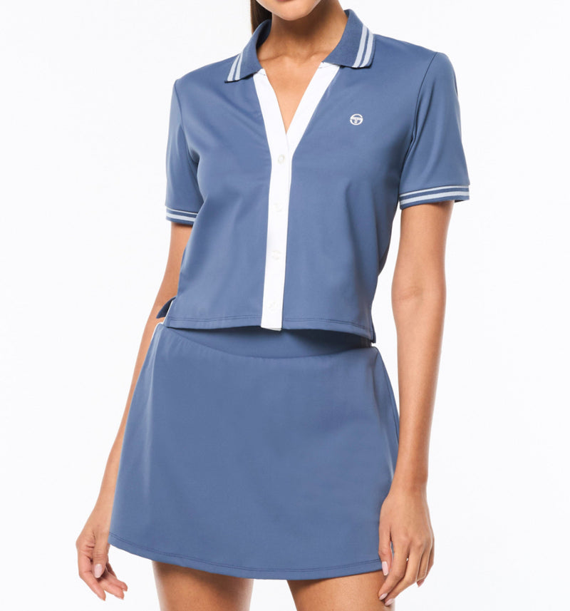 Sergio Tacchini Idalia Cropped Tee Cardi - Navy